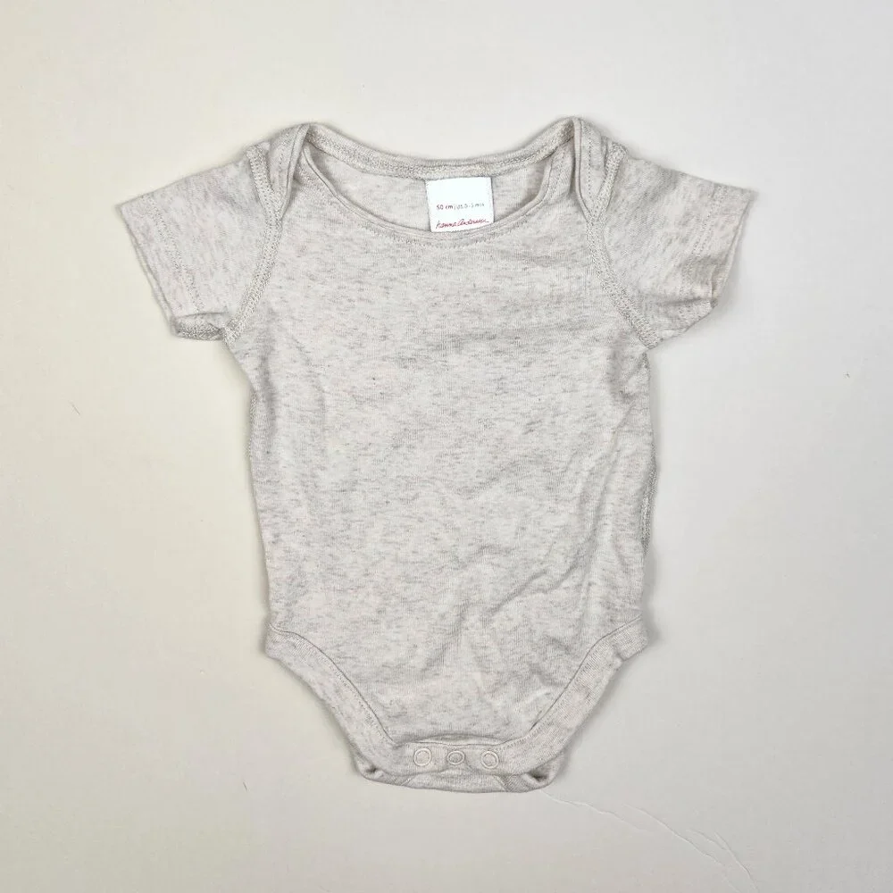 Hanna Andersson Baby Lightweight Soft Short Sleeve Bodysuit 0-3 months